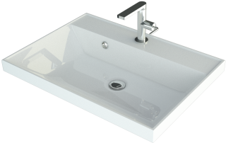 Мебельная раковина Andrea Classic 60 см белый